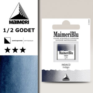 422 - Indaco Colori Acquerello 1/2 Godet Maimeri Blu