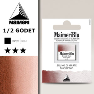 476 - Bruno Di Marte Colori Acquerello 1/2 Godet Maimeri Blu