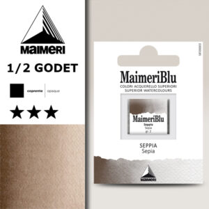 486 - Seppia Colori Acquerello 1/2 Godet Maimeri Blu