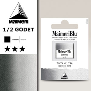 560 - Tinta Neutra Colori Acquerello 1/2 Godet Maimeri Blu