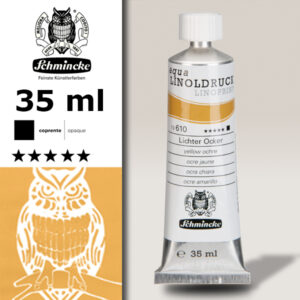 610 - Ocra Chiara di Cromo 35 ml aqua LINOLDRUCK Schmincke