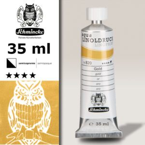 820 - Oro 35 ml aqua LINOLDRUCK Schmincke