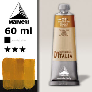033 - Terra gialla di Roma 60 ML Colori a olio Terre Grezze Maimeri