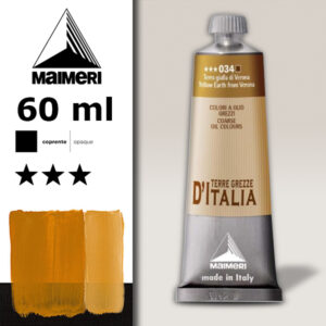 034 - Terra gialla di Verona 60 ML Colori a olio Terre Grezze Maimeri