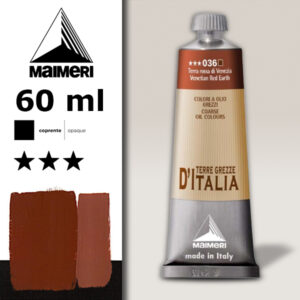 036 - Terra rossa di Venezia 60 ML Colori a olio Terre Grezze Maimeri