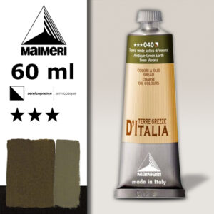 040 - Terra verde antica di Verona 60 ML Colori a olio Terre Grezze Maimeri
