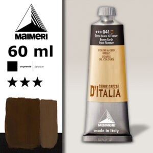 041 - Terra bruna di Firenze 60 ML Colori a olio Terre Grezze Maimeri