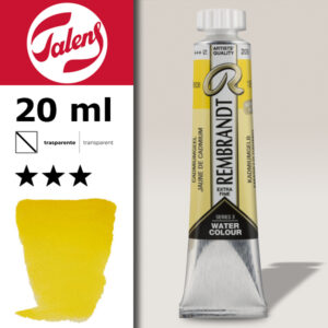 209 - Giallo Cadmio Acquerello 20 ML Rembrandt Aquarel Talens
