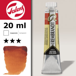 229 - Arancio Quinacridone Acquerello 20 ML Rembrandt Aquarel Talens