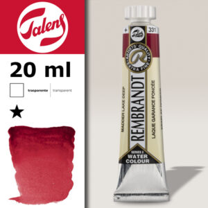 331 - Lacca Garanza Scuro Acquerello 20 ML Rembrandt Aquarel Talens