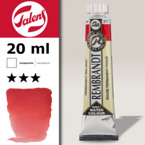 371 - Rosso Permanente Scuro Acquerello 20 ML Rembrandt Aquarel Talens