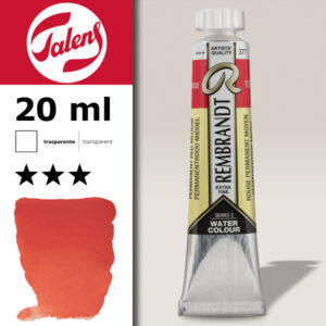 377 - Rosso Permanente Medio Acquerello 20 ML Rembrandt Aquarel Talens