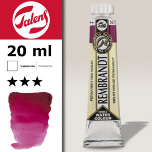 567 - Violetto Rossido Permanente Acquerello 20 ML Rembrandt Aquarel Talens