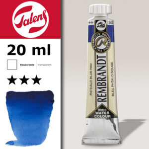 583 - Blu Rossastro Ftalo Acquerello 20 ML Rembrandt Aquarel Talens