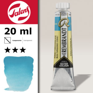 586 - Blu Cobalto Turchiaroese Acquerello 20 ML Rembrandt Aquarel Talens