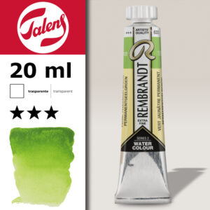 633 - Verde Giallastro Permanente Acquerello 20 ML Rembrandt Aquarel Talens