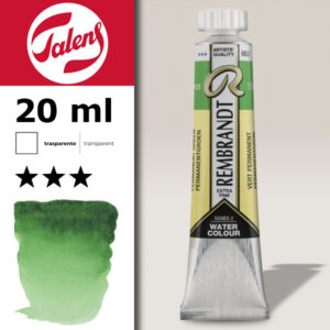 662 - Verde Permanente Acquerello 20 ML Rembrandt Aquarel Talens