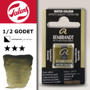 230 - Giallo Crepuscolo Acquerello 1/2 Godet Rembrandt Aquarel Talens