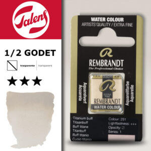 291 - Titanio Cuoio Acquerello 1/2 Godet Rembrandt Aquarel Talens