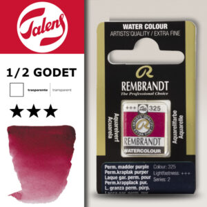 325 - Lacca Garanza Permanente Porp.Acquerello 1/2 Godet Rembrandt Aquarel Talens