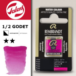 357 - Rose Acquerello 1/2 Godet Rembrandt Aquarel Talens