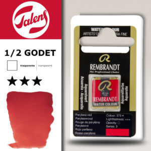 379 - Rosso Perylene Acquerello 1/2 Godet Rembrandt Aquarel Talens