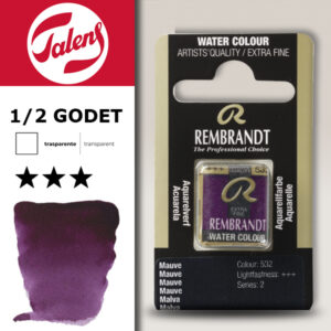 532 - Malva Acquerello 1/2 Godet Rembrandt Aquarel Talens