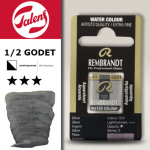 800 - Argento Acquerello 1/2 Godet Rembrandt Aquarel Talens