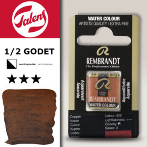 805 - Rame Acquerello 1/2 Godet Rembrandt Aquarel Talens