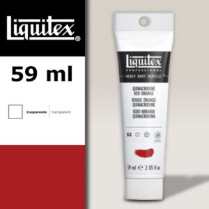 109 - Rosso arancio quinacridone 59 ML Colore Acrilico Heavy Body Extra-Fine Liquitex
