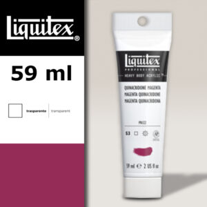 114 - Magenta quinacridone 59 ML Colore Acrilico Heavy Body Extra-Fine Liquitex
