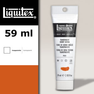 129 - Terra di Siena bruciata trasp. 59 ML Colore Acrilico Heavy Body Extra-Fine Liquitex