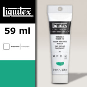 327 - Verde smeraldo trasp. Imit 59 ML Colore Acrilico Heavy Body Extra-Fine Liquitex