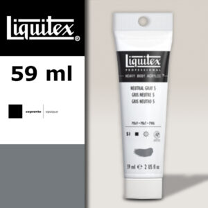 599 - Grigio neutro n°5 59 ML Colore Acrilico Heavy Body Extra-Fine Liquitex