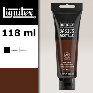 L066 - 128 - Terra d'Ombra Bruciata 118 ML Colore Acrilico Liquitex Basics