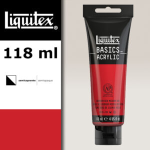 L024 - 151 - Rosso Cadmio Medio Imit 118 ML Colore Acrilico Liquitex Basics