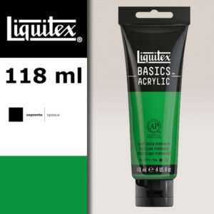 L057 - 312 - Verde Chiaro Permanente 118 ML Colore Acrilico Liquitex Basics
