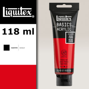 L023 - 321 - Rosso Pirrolo 118 ML Colore Acrilico Liquitex Basics