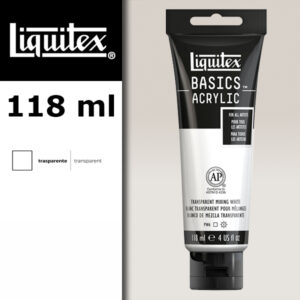 L002 - 430 - Bianco Trasparente per Mescolanze 118 ML Colore Acrilico Liquitex Basics