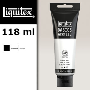 L001 - 432 - Bianco di Titanio 118 ML Colore Acrilico Liquitex Basics