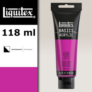 L034 - 500 - Magenta Medio 118 ML Colore Acrilico Liquitex Basics