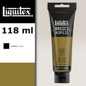 L061 - 530 - Giallo Bronzo 118 ML Colore Acrilico Liquitex Basics