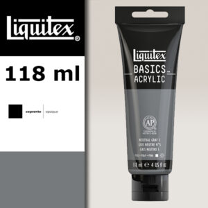 L070 - 599 - Grigio Neutro n°5 118 ML Colore Acrilico Liquitex Basics