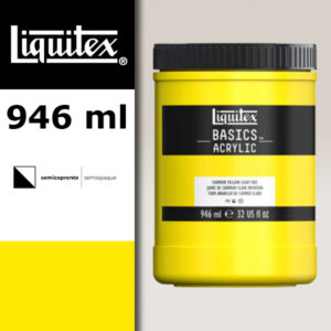 L011 - 160 - Giallo di Cadmio Chiaro 946 ML Colore Acrilico Liquitex Basics