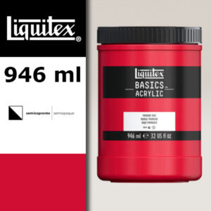 L025 - 415 - Rosso Primario 946 ML Colore Acrilico Liquitex Basics