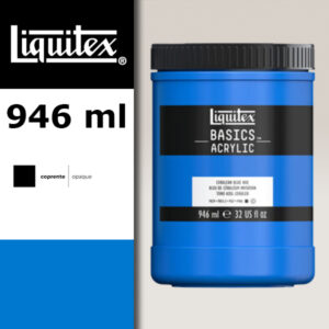 L047 - 470 - Blu Ceruleo Imit 946 ML Colore Acrilico Liquitex Basics