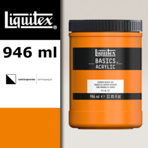 L018 - 720 - Arancio di Cadmio Imit 946 ML Colore Acrilico Liquitex Basics