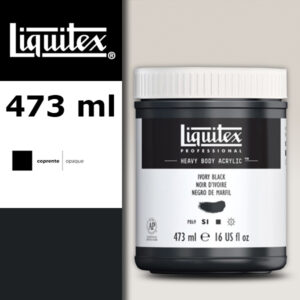 244 - Nero d'avorio 473 ML Colore Acrilico Heavy Body Extra-Fine Liquitex