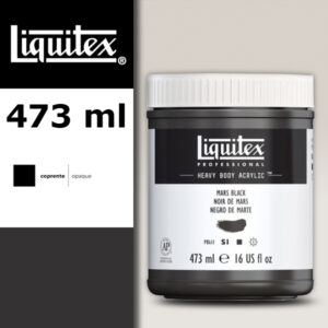 276 - Nero di Marte 473 ML Colore Acrilico Heavy Body Extra-Fine Liquitex