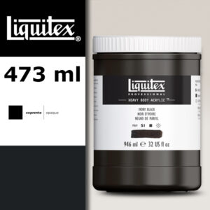 244 - Nero d'avorio 946 ML Colore Acrilico Heavy Body Extra-Fine Liquitex